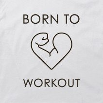 Футболка мужская "Born to workout"